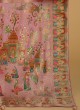 Gajri Pink Pashmina Silk Woven Saree